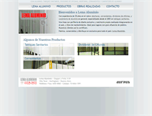 Tablet Screenshot of lemaaluminio.com.ar